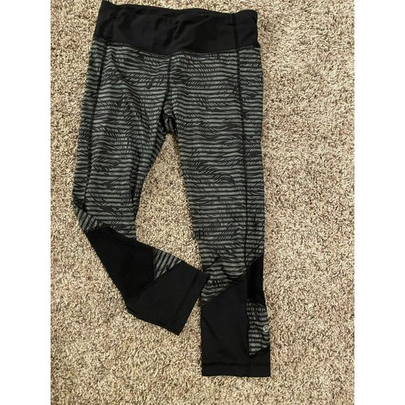 Lululemon Women's Black & Gray Skinny Leggings 6 - Picture 2 of 10
